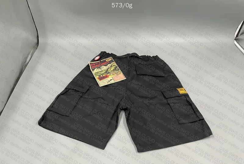 Corteiz Black Cargo Shorts 4