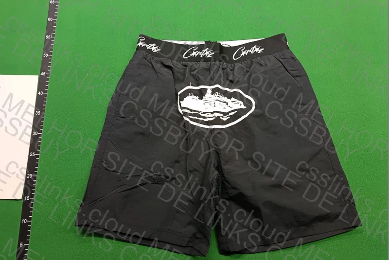 Corteiz (Taurus) Black and White Shorts (with measurements)