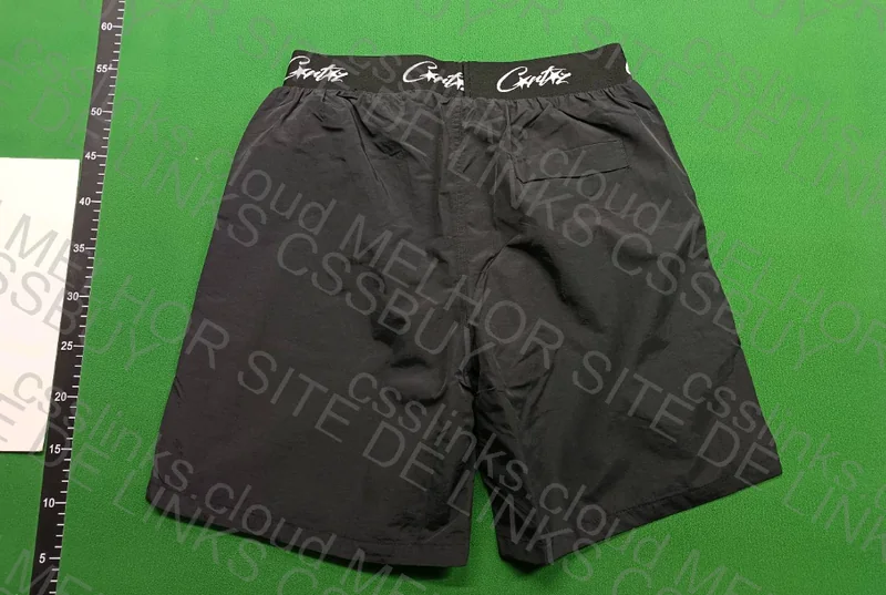 Corteiz (Taurus) Black and White Shorts (with measurements) 2