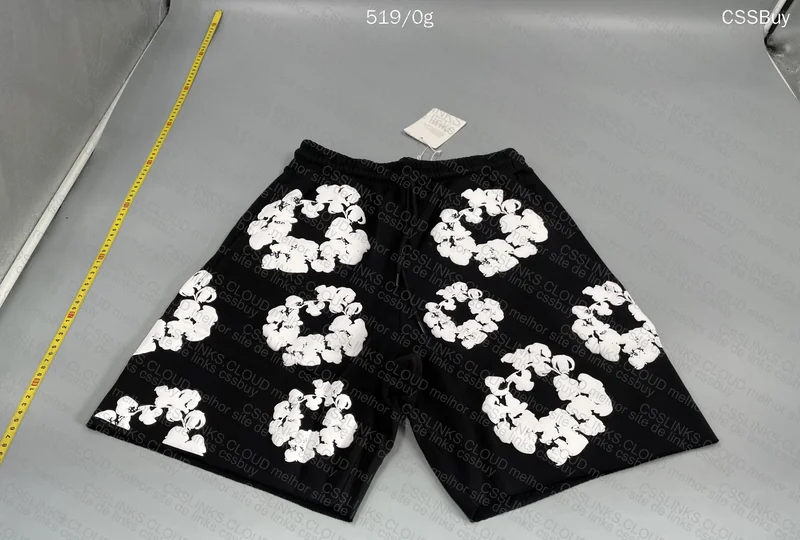 Short denim tears