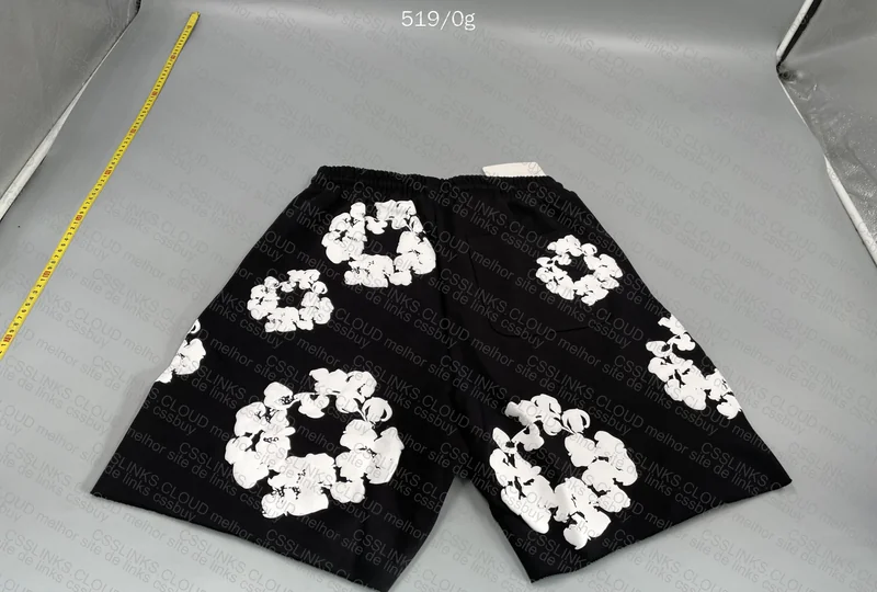 Short denim tears
