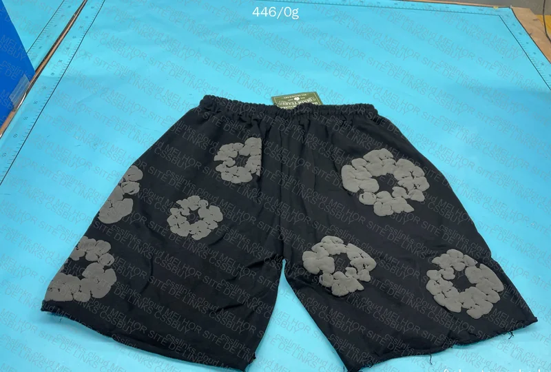 Short denim tears