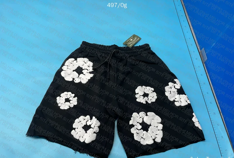 Short denim tears