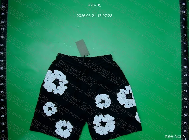 Short denim tears