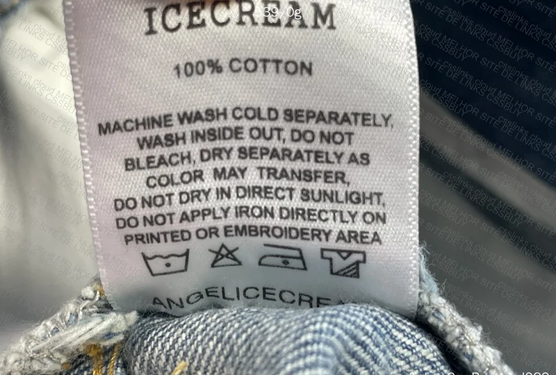 Ice Cream BBB Denim Shorts (with measurements) 2