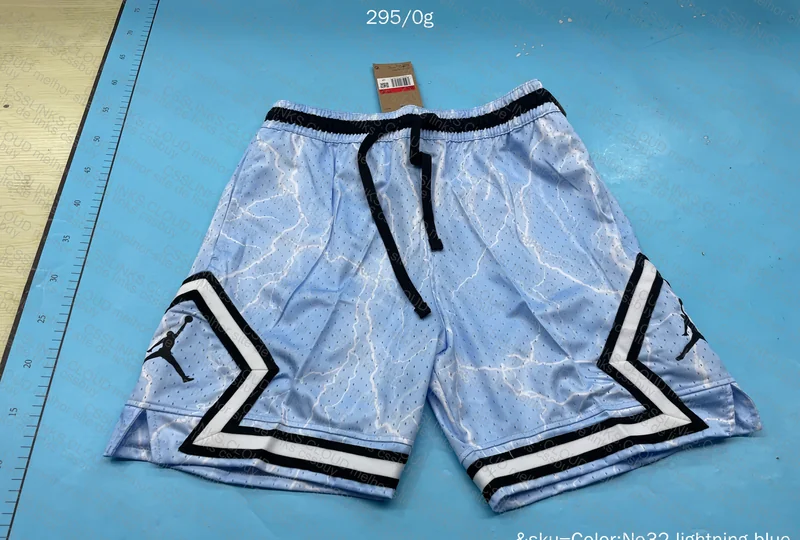 Jordan Lightning Blue Shorts 4
