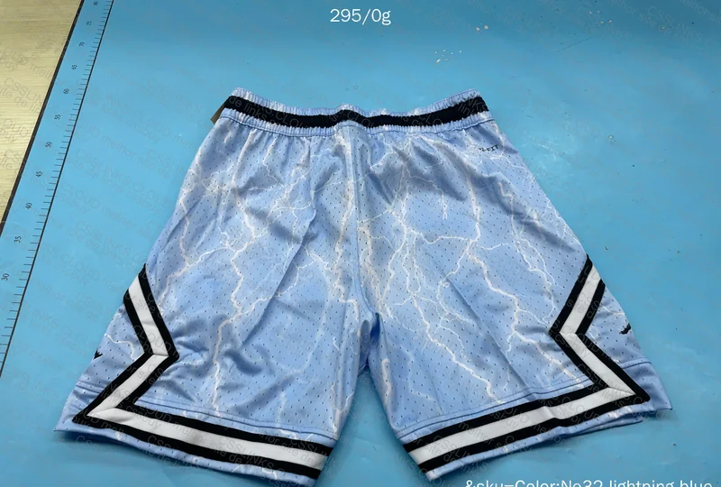Jordan Lightning Blue Shorts 6