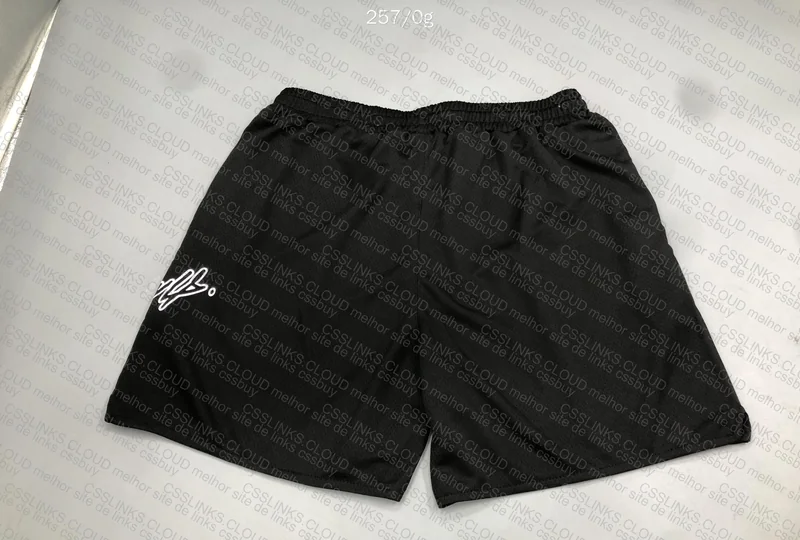 YoungLA Black/Gray Shorts with Measurements