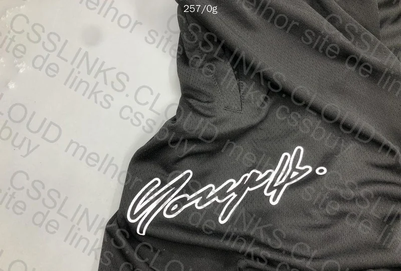 YoungLA Black/Gray Shorts with Measurements 2