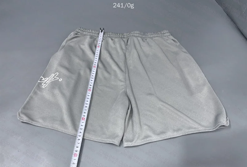 YoungLA Black/Gray Shorts with Measurements 5