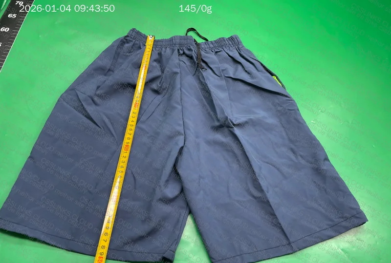 Blue Polyamide Shorts