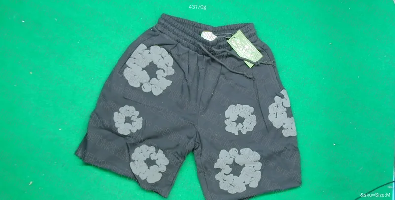 shorts denim tears