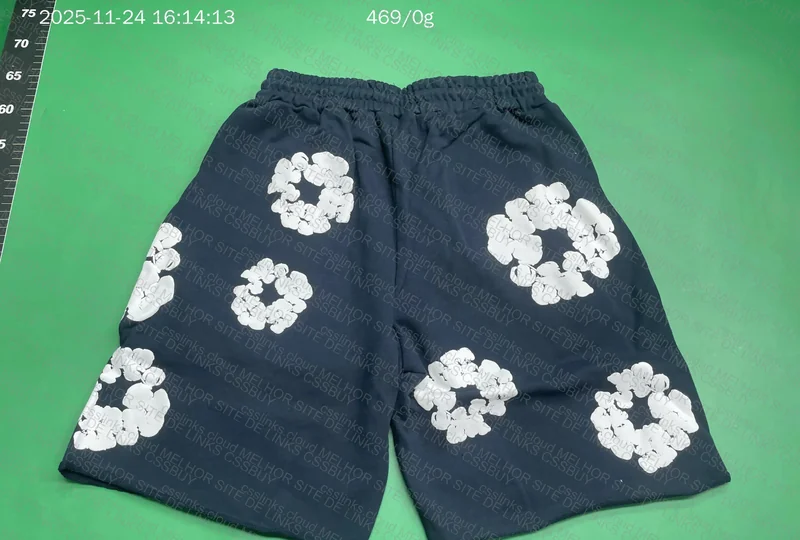 shorts denim tears navy blue 2