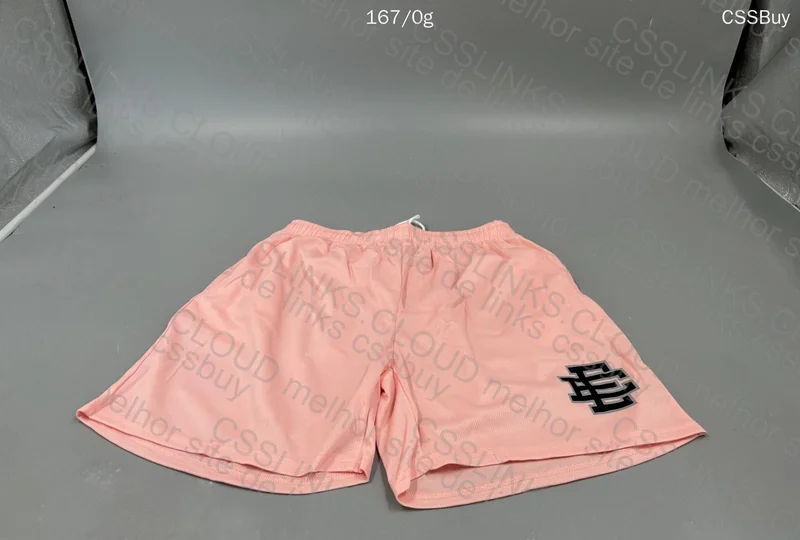 Shorts EE Eric Emanuel Pink e Cream 2