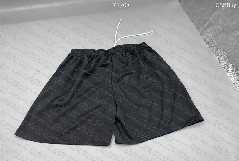 Eric Emanuel Black and Cream Shorts 6