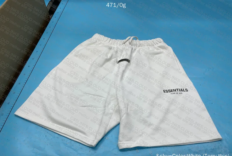 White Essentials Shorts 3