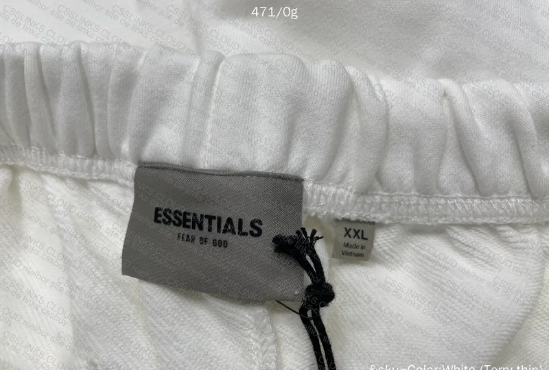 White Essentials Shorts 4