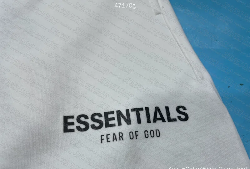 White Essentials Shorts 5