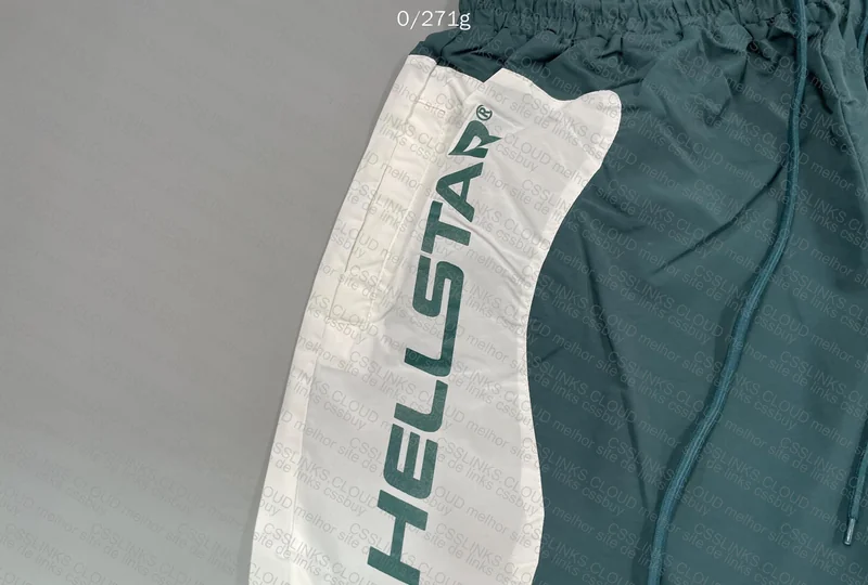 HELLSTAR Black and Green Shorts