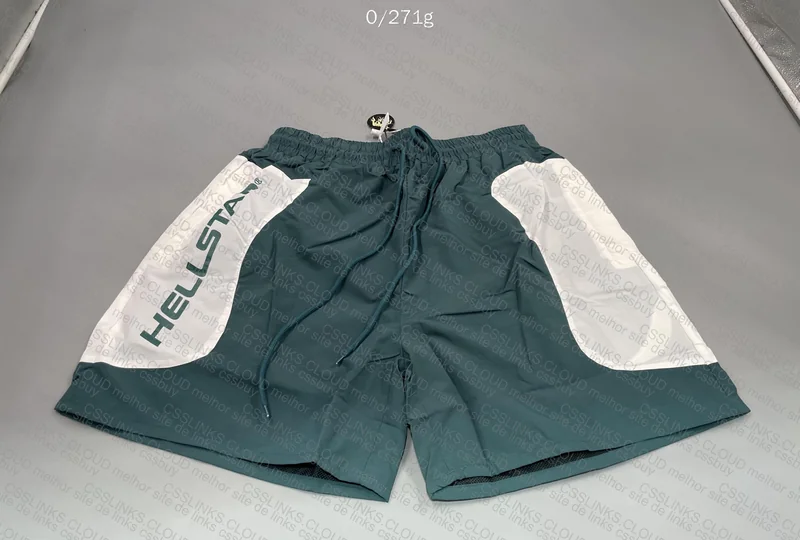 HELLSTAR Black and Green Shorts 4