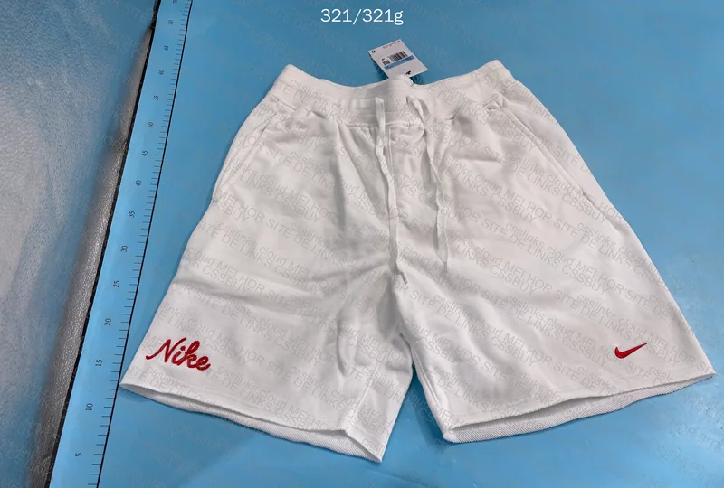 Nike White/Red Swoosh Jisu Shorts 5