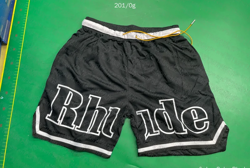 Rhude Shorts with Measurements 2
