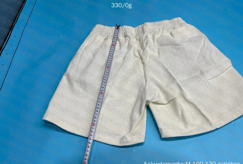 Ralph Lauren RL Velvet Shorts Cream White (with Measurements) 3