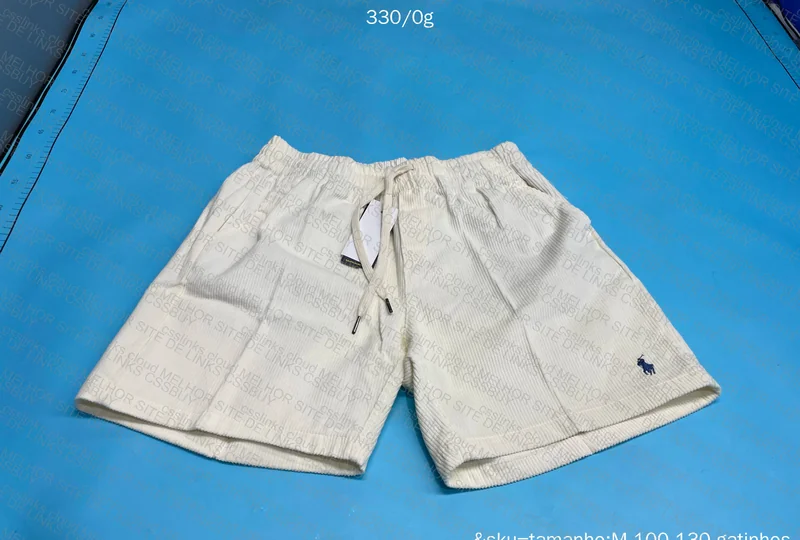 Ralph Lauren RL Velvet Shorts Cream White (with Measurements) 5