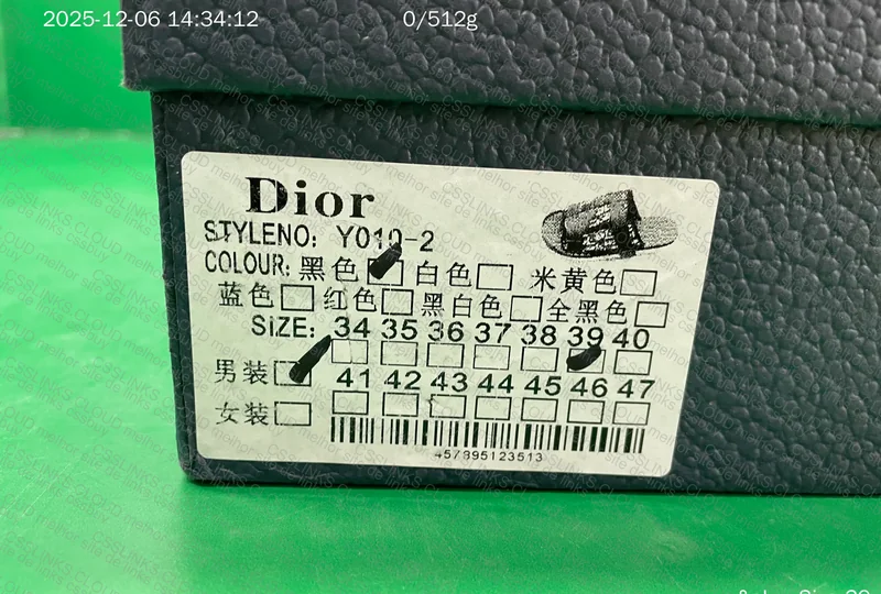 Dior Slide (with measurements) 5