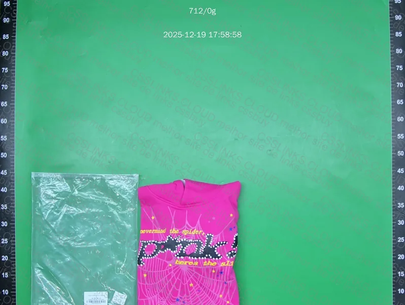 Sp5der hoodie pink 5