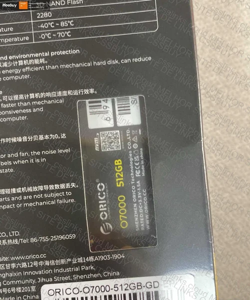 SSD M.2 Orico 512GB 7460Mb/s 3