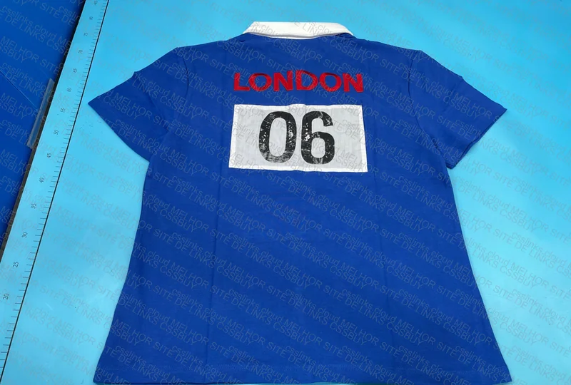 STAINCLUB Mowalola Blue Polo 2