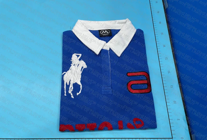 STAINCLUB Mowalola Blue Polo 6