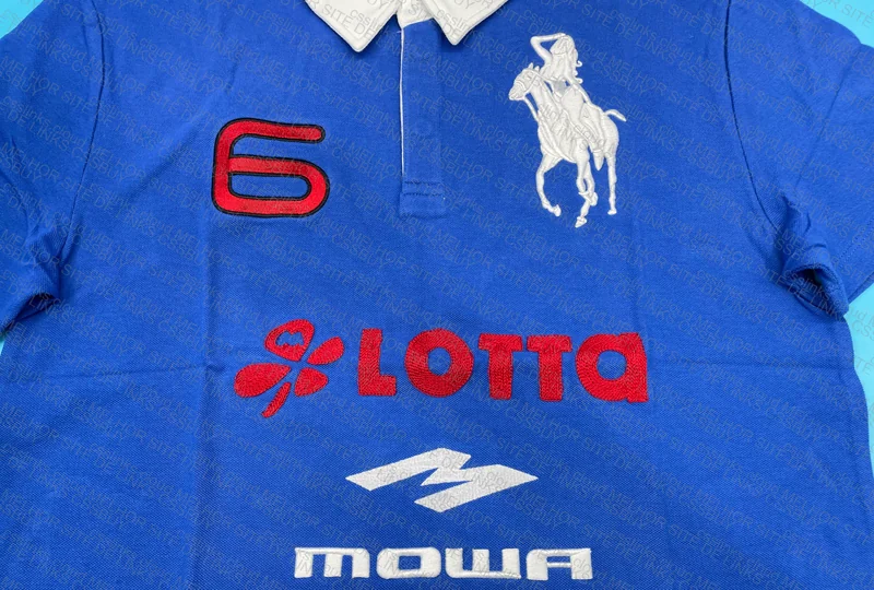 STAINCLUB Mowalola Blue Polo 7
