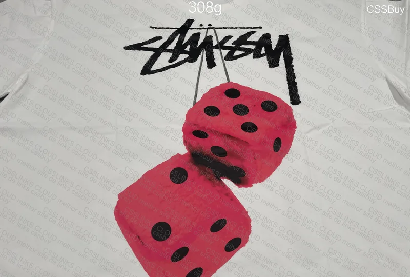 Stussy Fuzzy Dice White