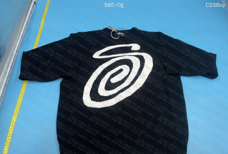 stussy sweater black