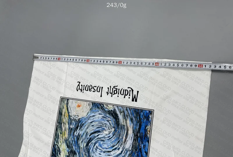 Stussy Tee - Midnight Insanity (with Measurements) 10