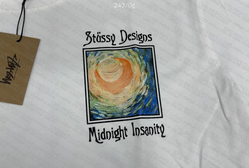 Stussy Tee - Midnight Insanity (with Measurements) 3