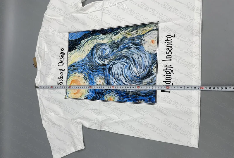 Stussy Tee - Midnight Insanity (with Measurements) 6