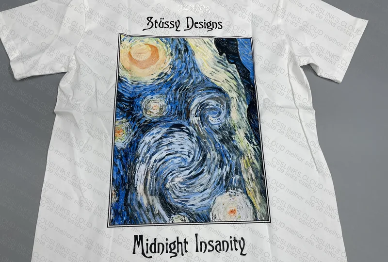 Stussy Tee - Midnight Insanity (with Measurements) 7