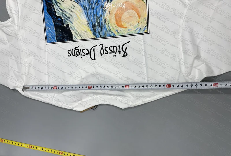Stussy Tee - Midnight Insanity (with Measurements) 8