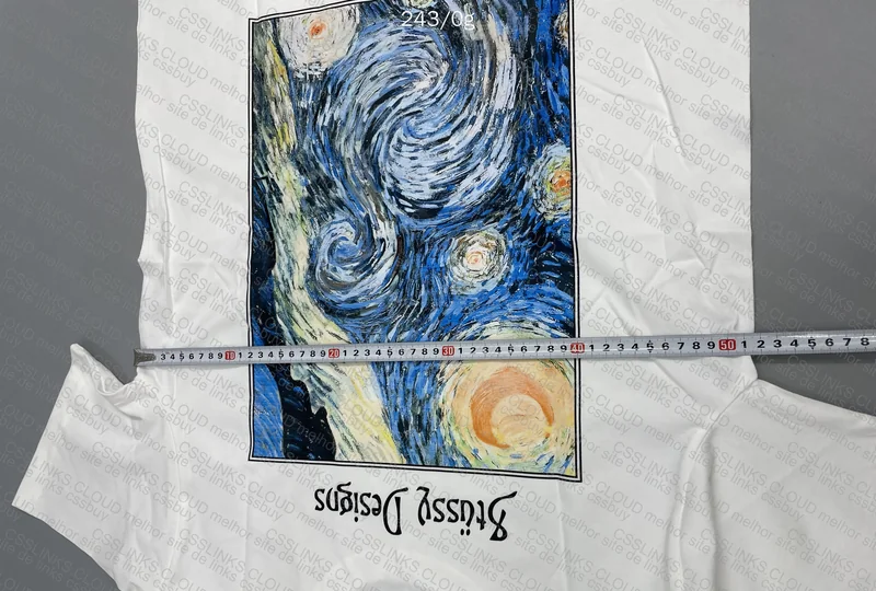 Stussy Tee - Midnight Insanity (with Measurements) 9