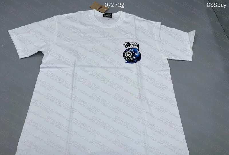 STUSSY x BORN & RAISED - 8 Ball Tee "White" 6