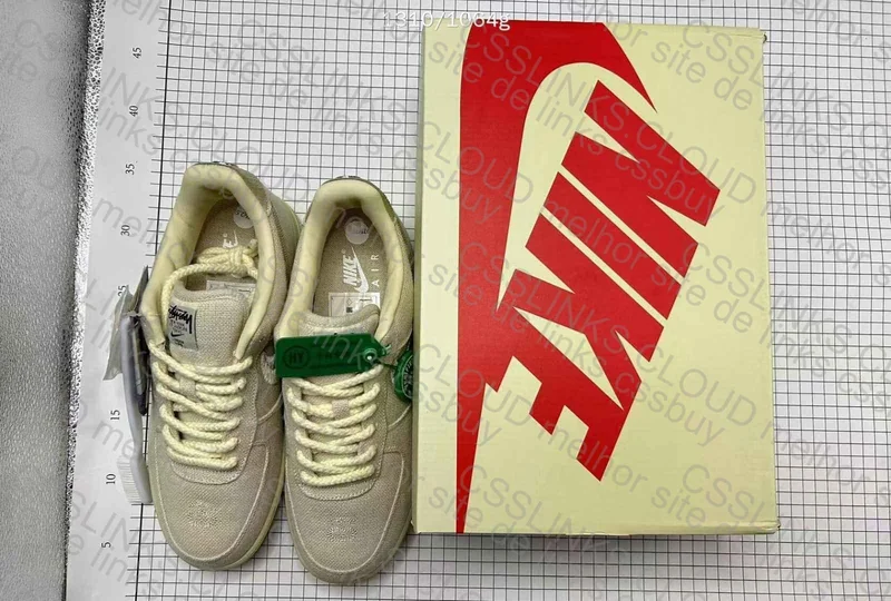 Stussy x Nike Air Force 1 Low Fossil