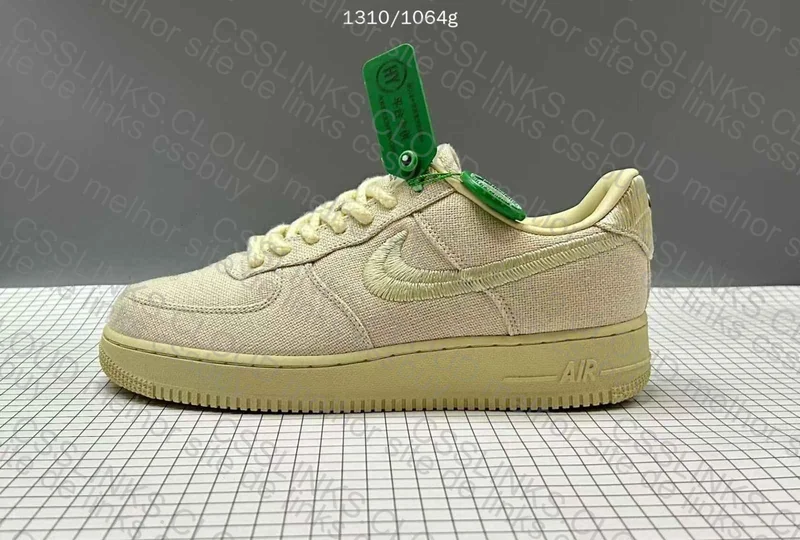Stussy x Nike Air Force 1 Low Fossil 10
