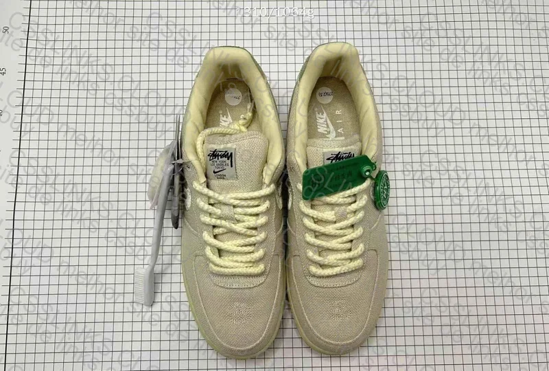 Stussy x Nike Air Force 1 Low Fossil 2