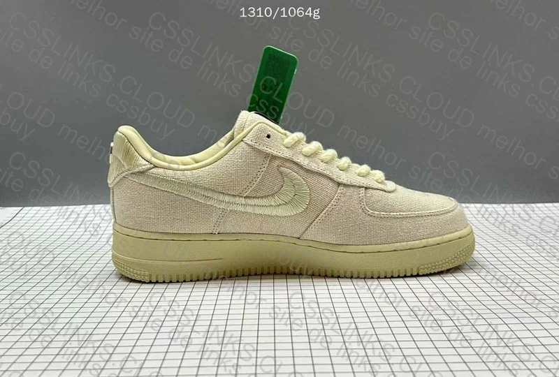 Stussy x Nike Air Force 1 Low Fossil 3