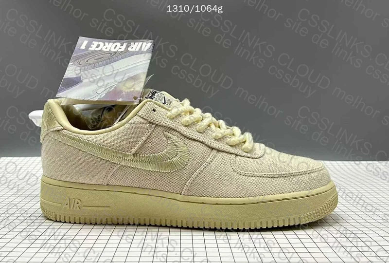 Stussy x Nike Air Force 1 Low Fossil 7