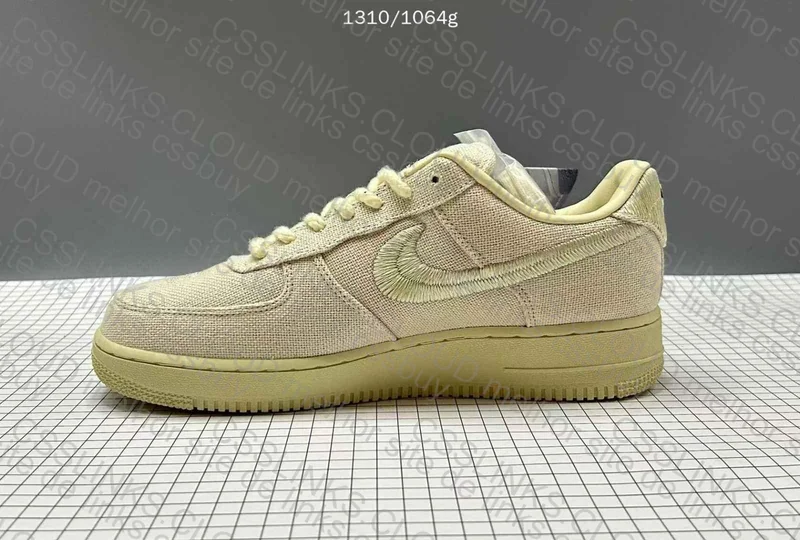 Stussy x Nike Air Force 1 Low Fossil 8