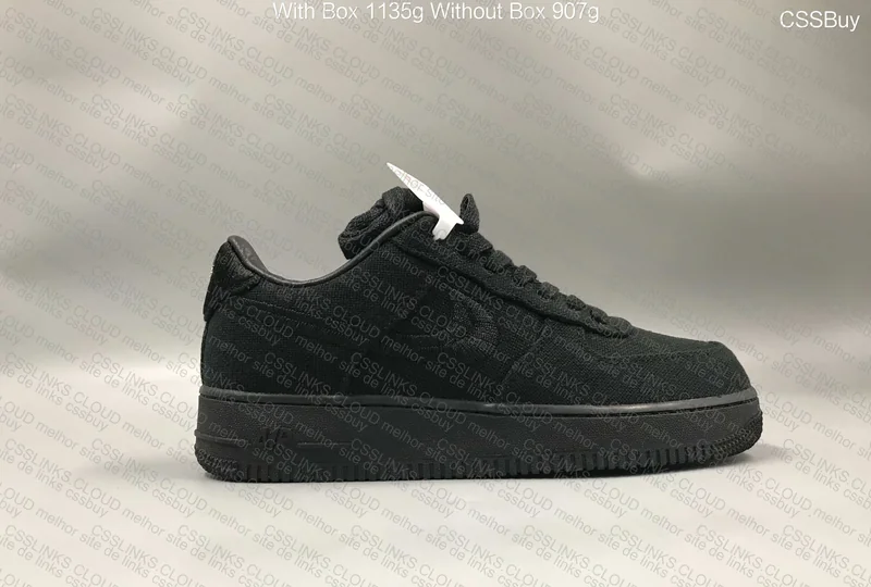 Stussy x Nike Air force low (BLACK) 5